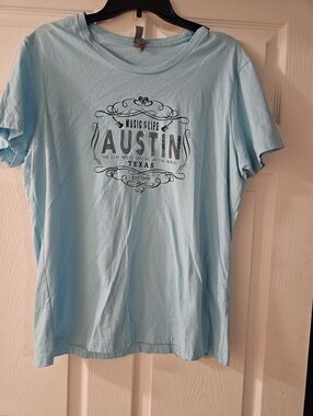 Austin Texas Graphic Tee - Light Blue
